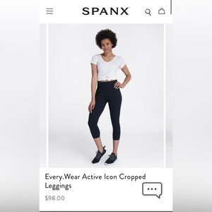 Spanx Active Cropped Leggings Medium